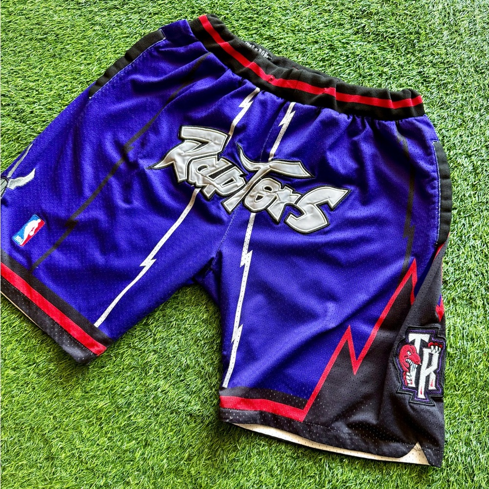 Mitchell and Ness Just Don NBA Toronto Raptors Basketball Mesh Shorts